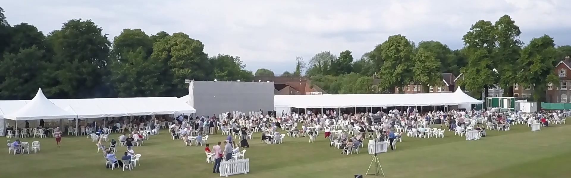 Guildford Beer Festival from the air